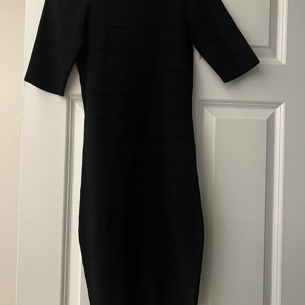 Black mini dress